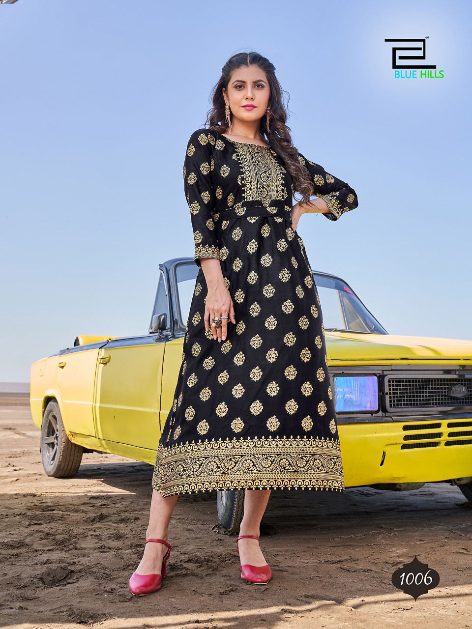 Blue Hills Shehzadi Fancy Ethnic Wear Wholesale Printed Kurtis Catalog